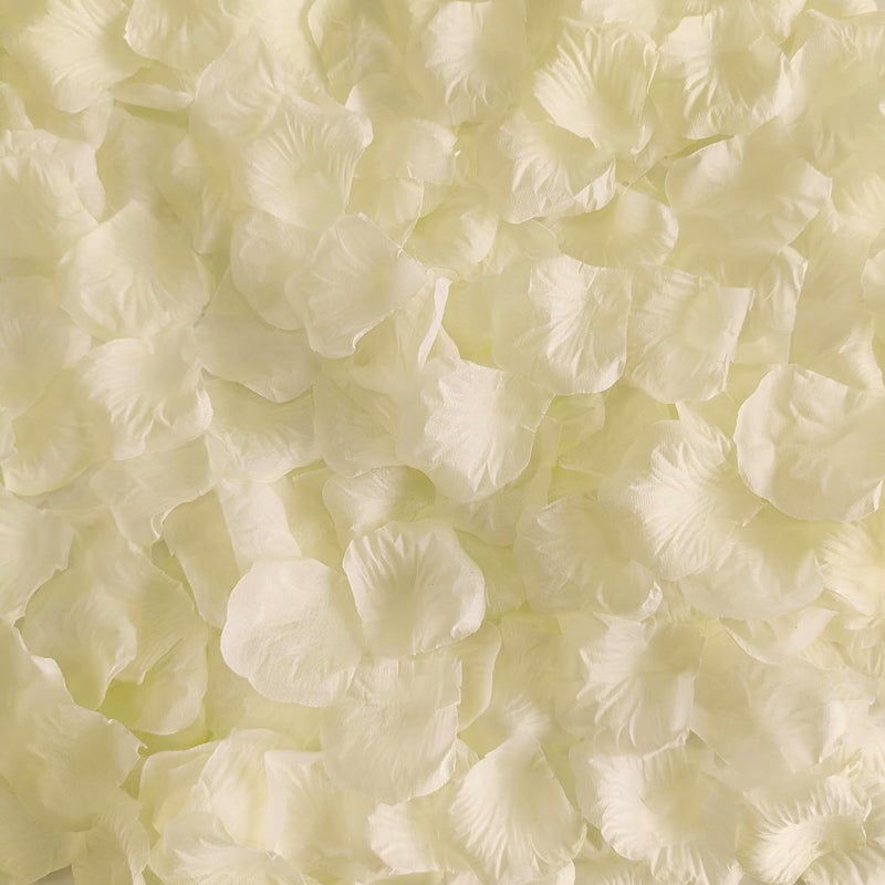 ATFL 09LB Ivory Artificial Rose Petals5000 Pcs Ivory Silk Rose Petals WeddingFlower Pedals for Romantic Night for Her SetFake Flower Pedals Decorations 23