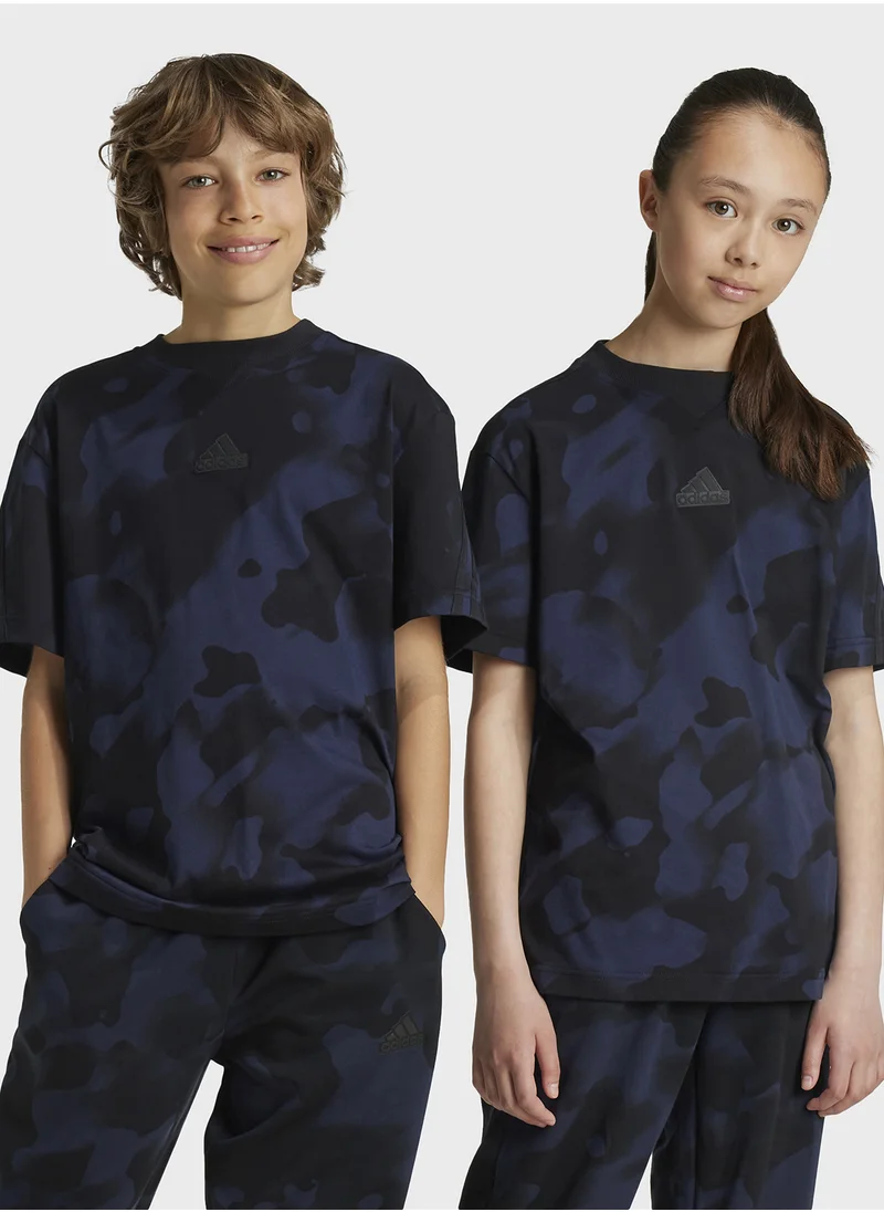Adidas Youth Future Icon Aop T-Shirt