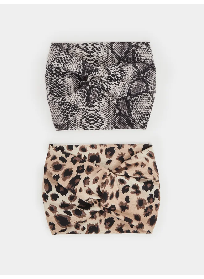 Styli Styli Set of 2 - Animal Print Headband