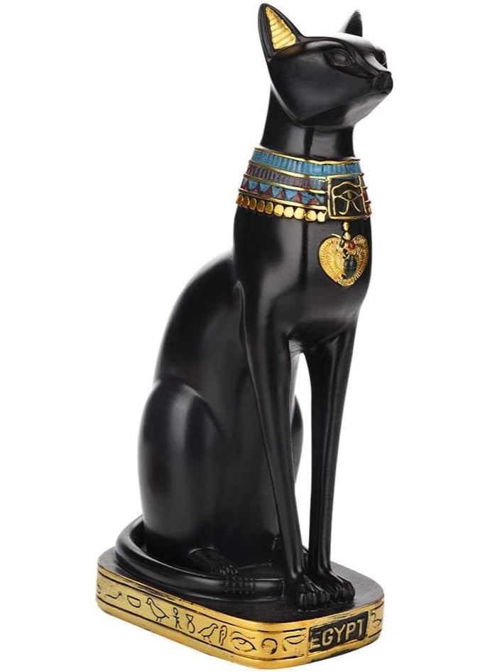 Generic Atihao Resin Cat Statue Home Room Decoration Crafts Egyptian Style Home Decor Set (Black M)  - Image 5