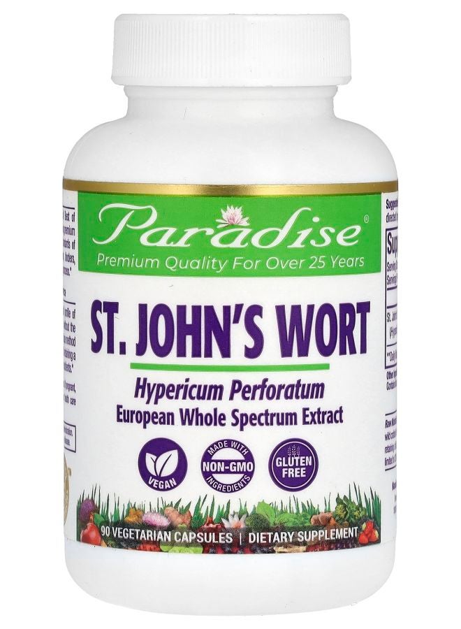 Paradise Herbs St. John's Wort 90 Vegetarian Capsules