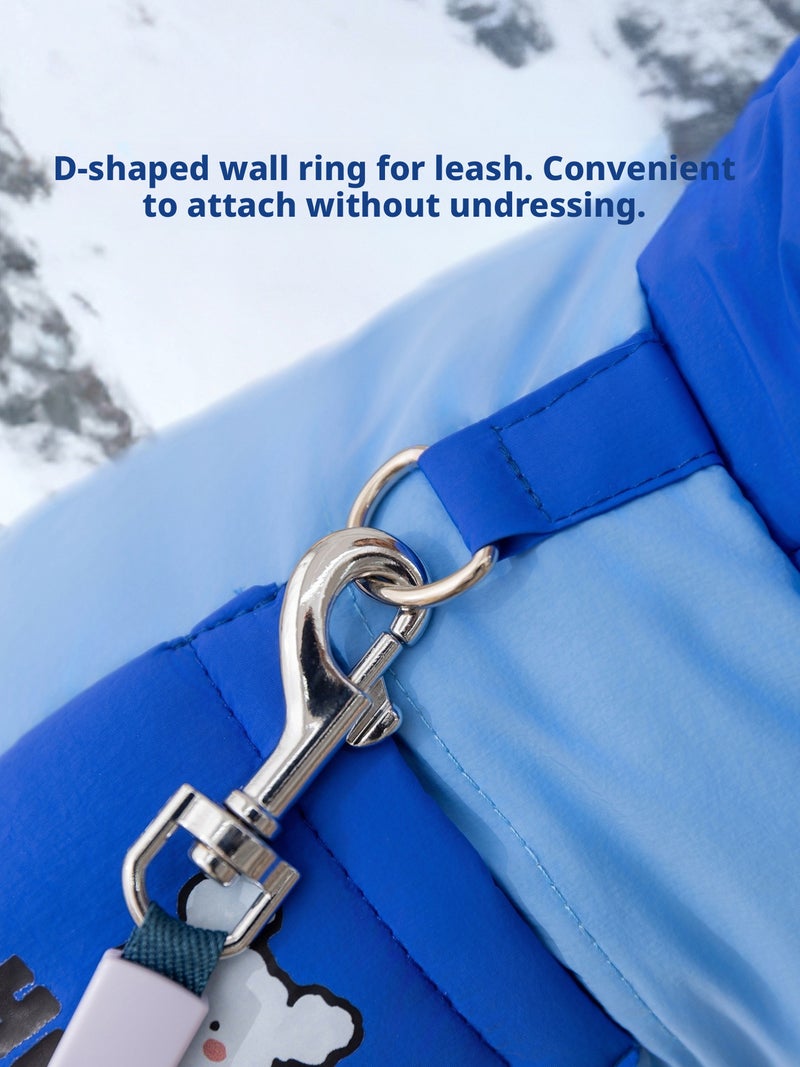 Insulated Dog Overall with Hood for Small Dogs – Duck Down, Water-Repellent - Image 4