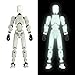 MerryXD T13 3D Action FigureAssembly Completed Dummy Nova Titan Lucky 13 Action Figure 3D Printed MultiJointed Movable Toy Grow in The Dark White - Image 2