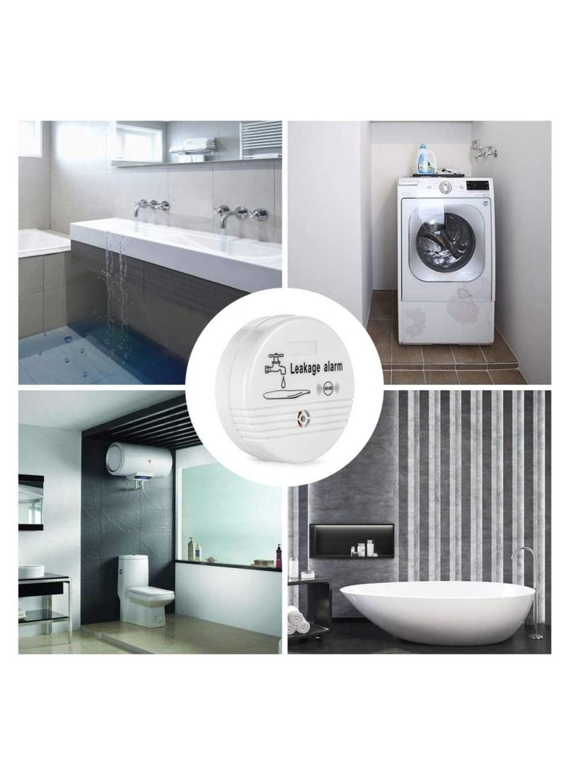 SYOSI 2 عبوة من أجهزة كشف المياه اللاسلكية، مستشعر إنذار 90 ديسيبل، إنذار حساس للتسرب والقطرات، مناسب للمطبخ المنزلي، الحمام، الأرضية، يعمل بالبطارية، يعمل بشكل مستقل، مستشعر تسرب المياه، إنذار الفيضانات للقبو - Image 3