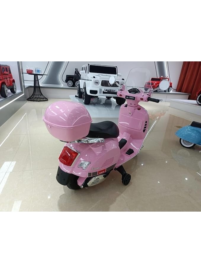GTG Toys Electric Motorcycle for Kids, Bicycle Design, Tricycle with LED Lights and Music (pink) - Image 2