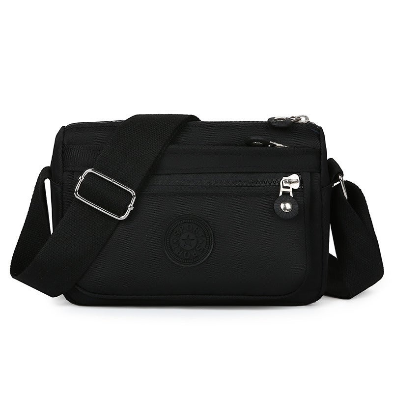 2024 Ladies Casual Crossbody Nylon Bag Black 