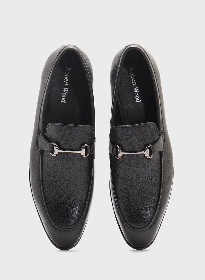 Robert Wood Genuine Leather Formal Slip Ons