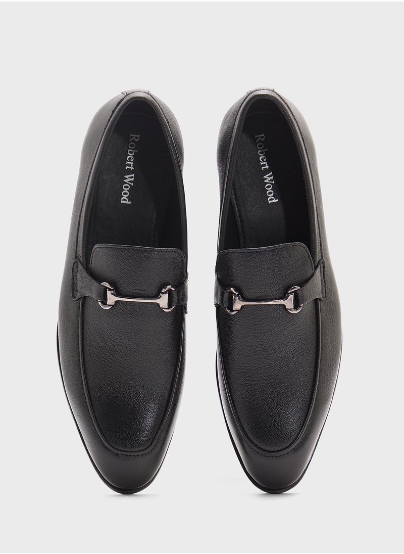 Robert Wood Genuine Leather Formal Slip Ons  - Image 4