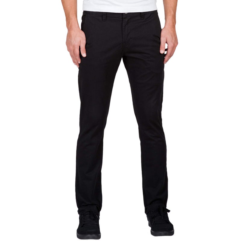 Volcom Mens Frickin Slim Chino Pant Black 28