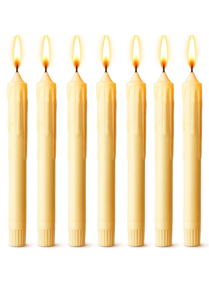 Fine Productions LED Candles Flickering Battery Operated Candles, Pillar Candles Moving Flame Decoration for Diwali, Christmas, Ramadan, Set of 6 Battery Operated AA Battery Operated (Not Included)  - Image 1