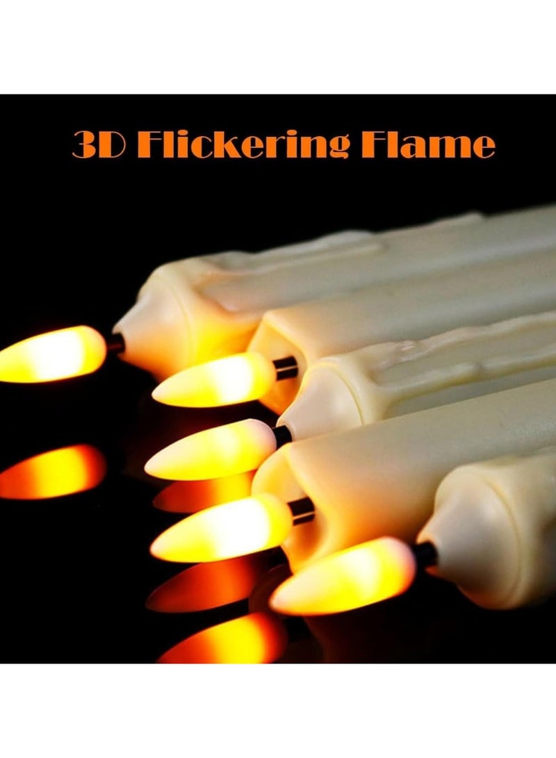 Fine Productions LED Candles Flickering Battery Operated Candles, Pillar Candles Moving Flame Decoration for Diwali, Christmas, Ramadan, Set of 6 Battery Operated AA Battery Operated (Not Included)  - Image 3