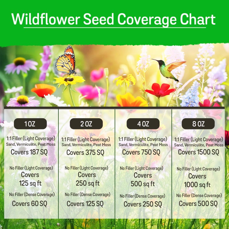 NatureZ Edge Wildflower Seeds, 1/2 lb, 340,000 Seed, 35 Variety Perennial & Annual Flower Seeds to Plant Outside, Bulk Wildflower Seed, Wild Flower, Semillas de Flores - Image 3