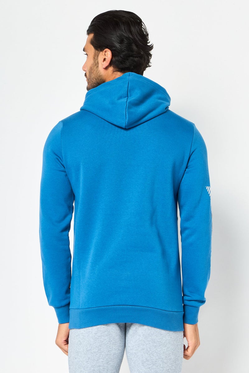 PUMA Men Sportswear Fit Long Sleeve Outdoor Hoodies, Blue - Image 4