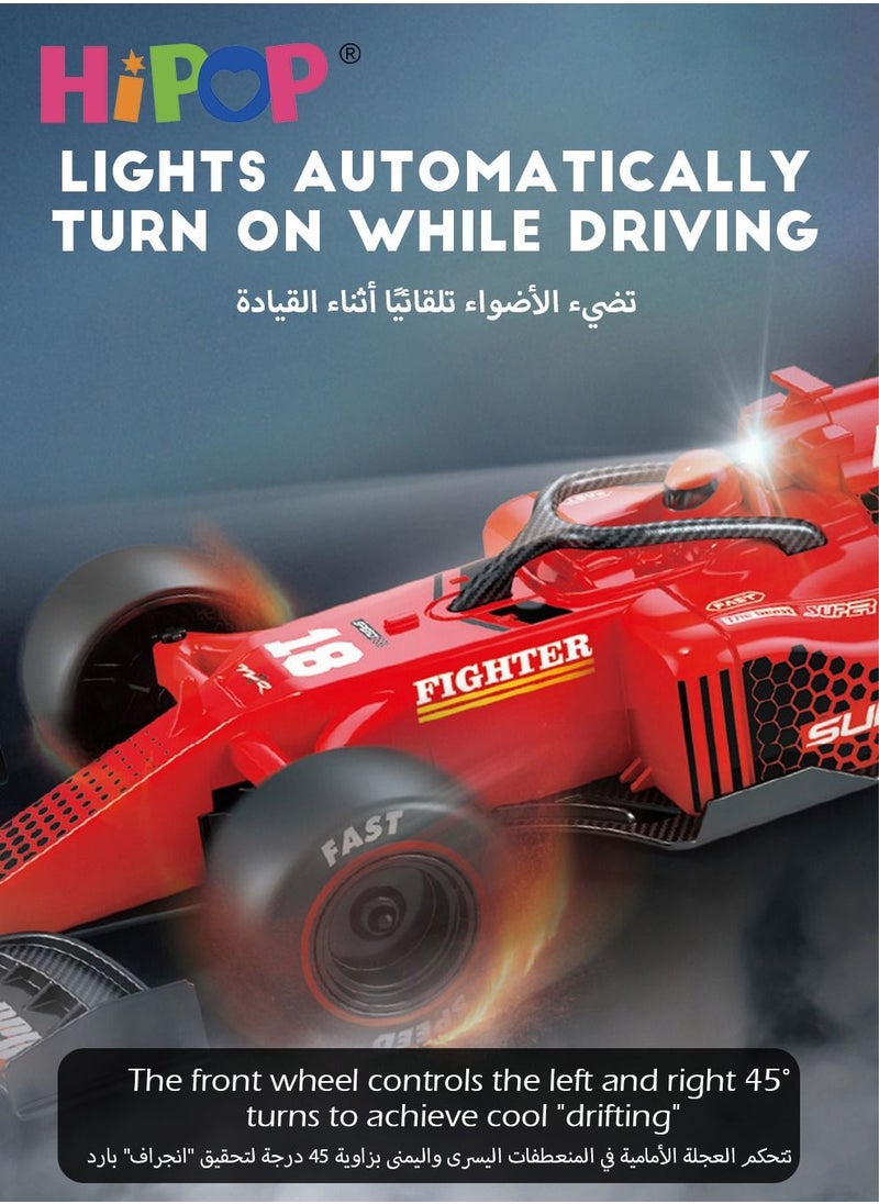 HIPOP - Kids F1 Racing Car Remote Control Car With High Speed, Spray And Lights - Image 1