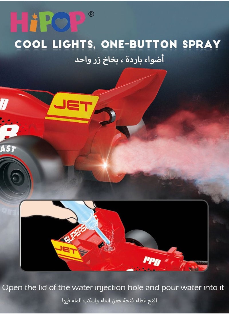 HIPOP - Kids F1 Racing Car Remote Control Car With High Speed, Spray And Lights - Image 1