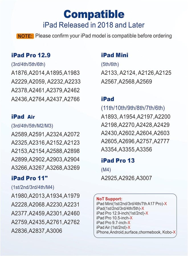 Milikilo Stylus Pen for iPad 9th&10th Generation, iPad Pen with Pencil Holder,Palm Rejection, Tilt Sensitivity,for iPad 6/7/8/9/10, iPad Pro 11" and 12.9", iPad Air 3/4/5, iPad Mini 5/6 - Image 2