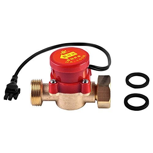 LDEXIN Water Flow Sensor Switch Pipe Boosting Pump Automatic Electronic Pump Control for Shower Low Water Pressure Solar Heater Water Circulation,100W 2-Port 1/2" 3/4" PT Thread - Image 5