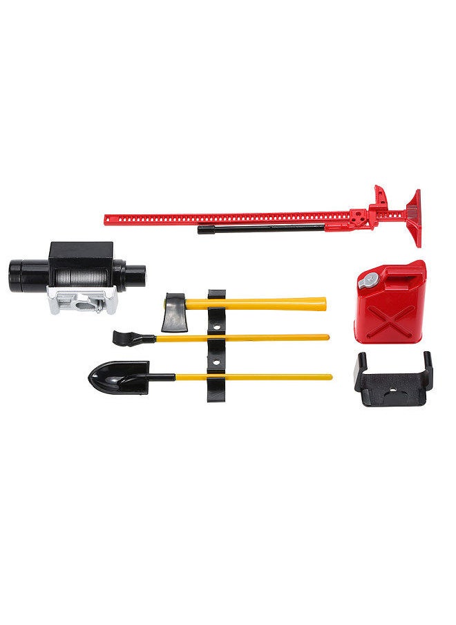 AUSTAR - 6Pcs AUSTAR 10008 RC Decoration Tool Set Kit RC Accessories for 1:10 RC Rock Crawler - Image 1