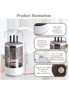 Necomi Electric Makeup Brush Cleaner, Makeup Brush Cleaner, For Cleaning And Drying, For All Sizes Of Makeup Brush Tools  - Image 2