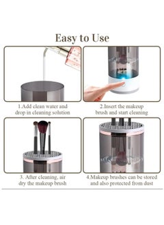 Necomi Electric Makeup Brush Cleaner, Makeup Brush Cleaner, For Cleaning And Drying, For All Sizes Of Makeup Brush Tools  - Image 3