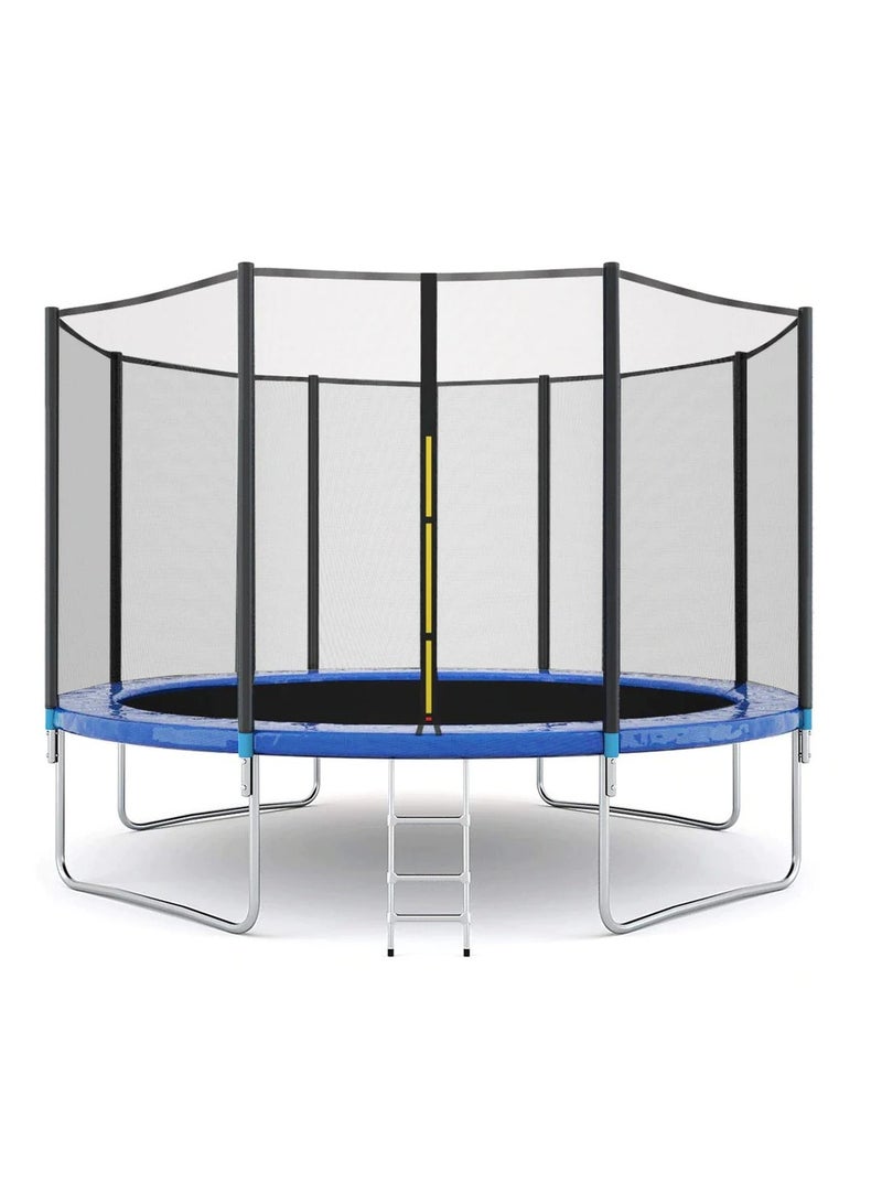 ترامبولين للأطفال مع شبكة أمان وسلم - 12 قدم - Image 1