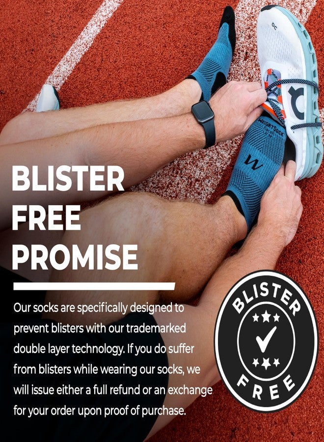 Wrightsock CoolMesh II Quarter Running Socks for Men and Women - Cushioned, Eco-Friendly and Anti Blister Socks with our Patented Double Layer Design - American Made, No Blisters Guaranteed - Image 4