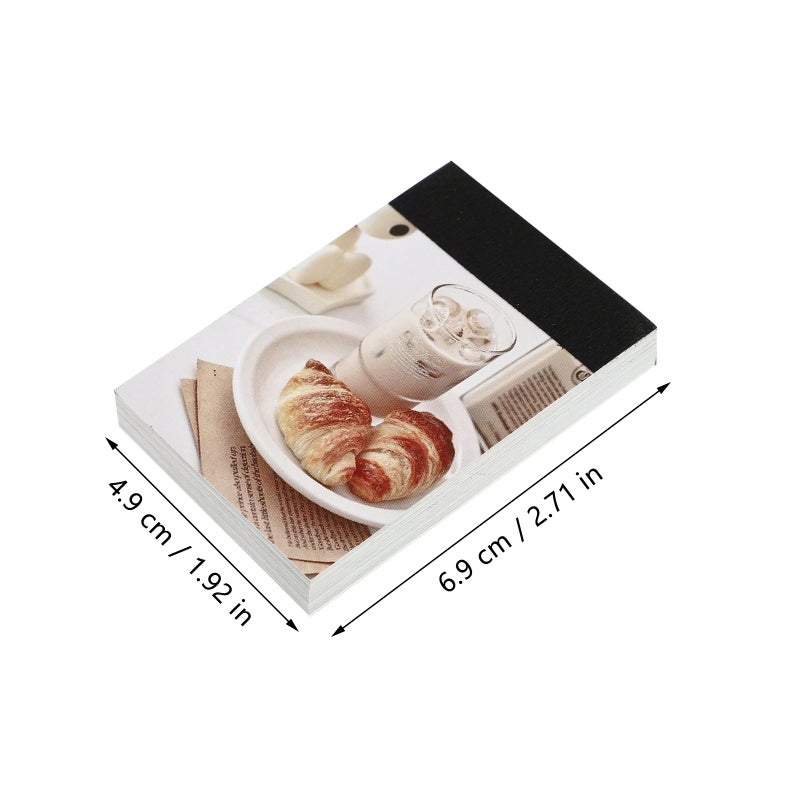 3pcs Creative Planner Notebook Household Diary Notebook Collage Background Decorative Notepad Record Book (Random Style) - Image 2