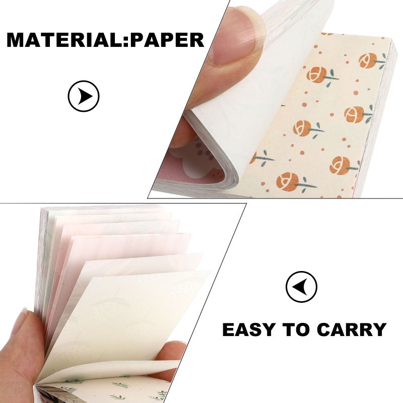 3pcs Creative Planner Notebook Household Diary Notebook Collage Background Decorative Notepad Record Book (Random Style) - Image 4