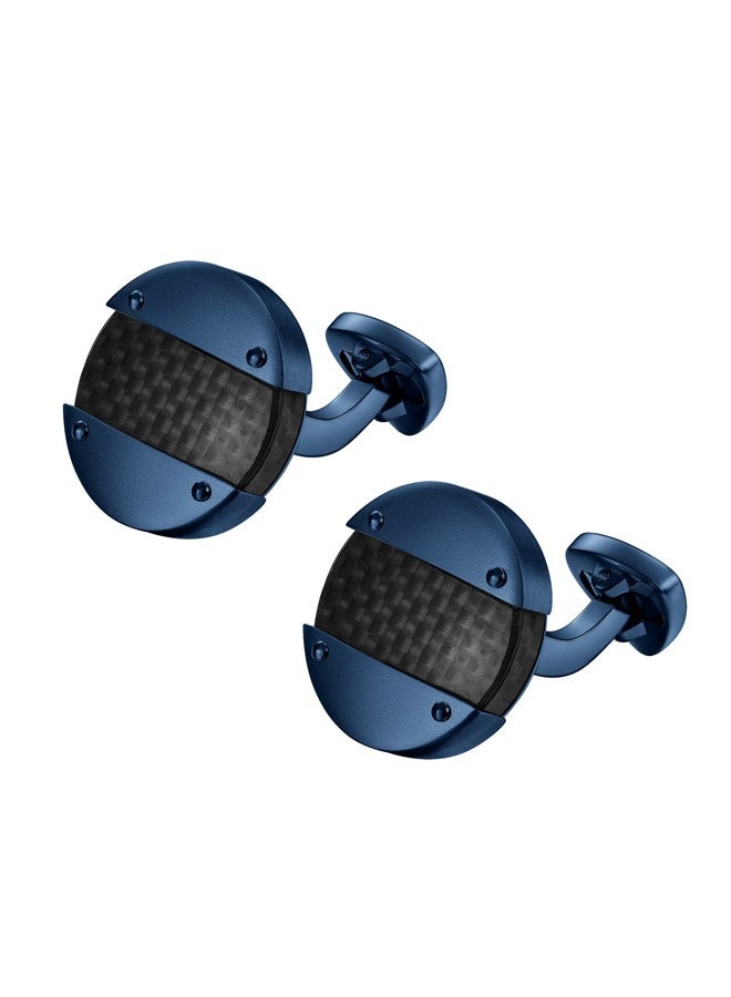 Ducati Corse Motore Blue and Black Designer Cufflinks For Men  - Image 1