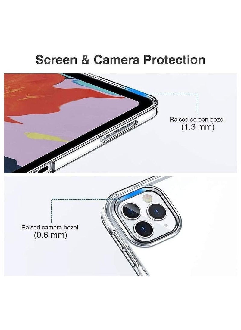 Gravity TPU Crystal Clear Soft Shell Case Cover for iPad Pro 11 inch 2021, 2020, 2018 Back Cover Transparent. - Image 2