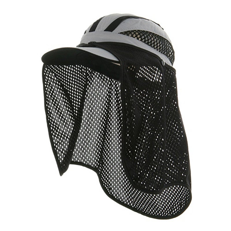 Mega Cap MG Talson UV Flap Cap Grey OSFM - Image 2