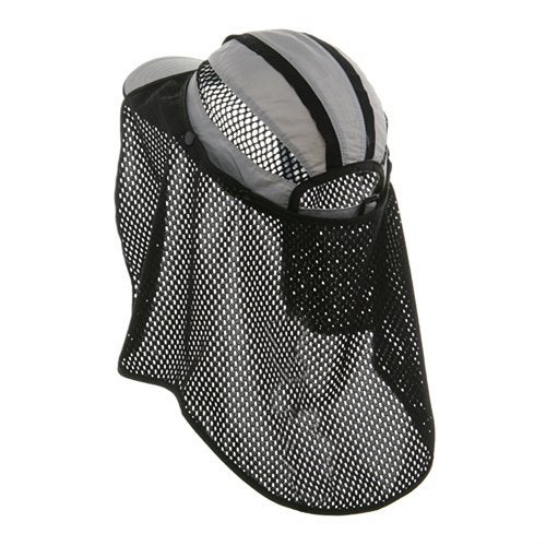 Mega Cap MG Talson UV Flap Cap Grey OSFM - Image 3
