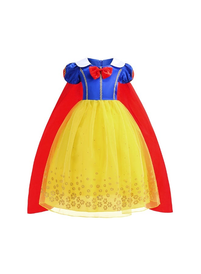 NIBEMINENT Snow White dress for girls, children's performance costume, baby's birthday puffy dress, autumn and winter Halloween costume - Image 1