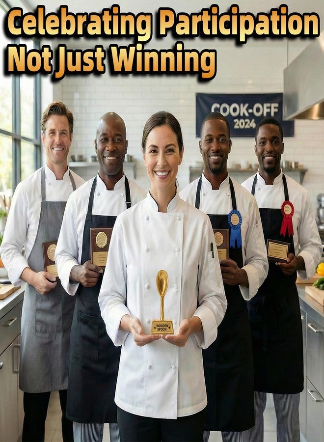 Freetoes 6 Inch Cook Off Trophy Wooden Spoon Award - Funny Cookie Trophy for Bake-Off,Last Place,Game Night,Chili & Salsa Competitions - Image 5