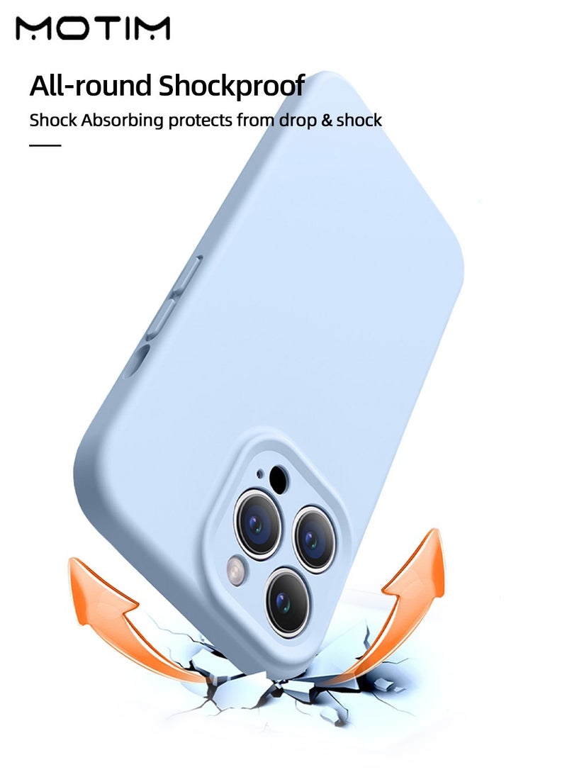 Motim Liquid Silicone Case Cover for Liquid Silicone Case Cover for iPhone 16 Pro/16 Pro Max, Camera Protection, Silky-Soft Touch Full-Body Protective Phone Case, Shockproof Cover, Comfortable Hold Touch Feeling and Anti-fingerprint  - Image 3