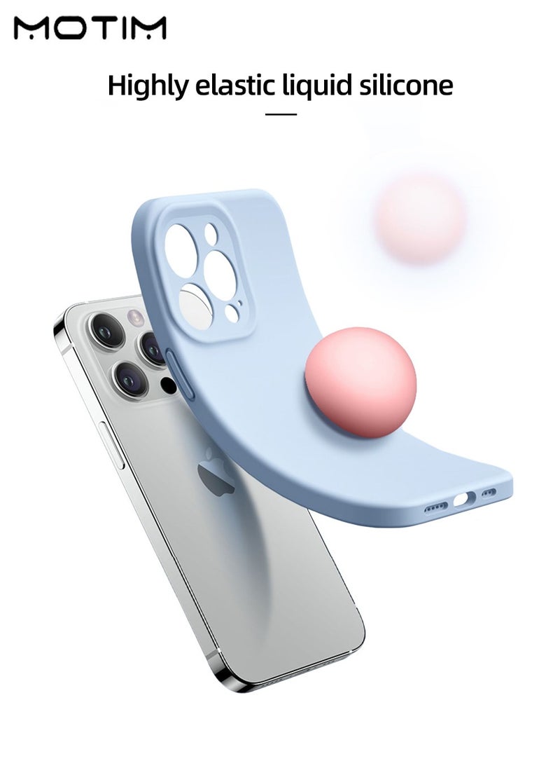 Motim Liquid Silicone Case Cover for Liquid Silicone Case Cover for iPhone 16 Pro/16 Pro Max, Camera Protection, Silky-Soft Touch Full-Body Protective Phone Case, Shockproof Cover, Comfortable Hold Touch Feeling and Anti-fingerprint  - Image 4