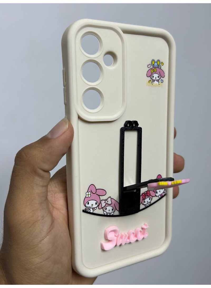 جراب خلفي بتصميم كرتوني جديد عليه كلمه Sweet متوافق مع هاتف Samsung A55 - Image 1