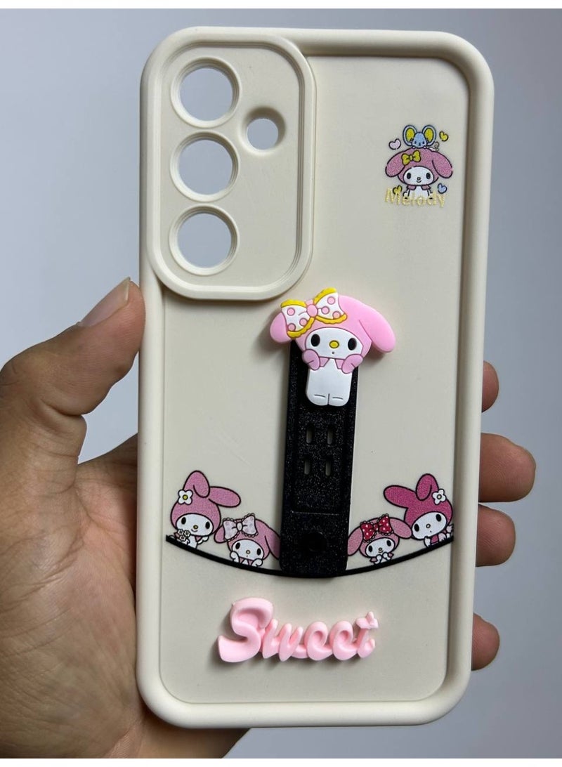 جراب خلفي بتصميم كرتوني جديد عليه كلمه Sweet متوافق مع هاتف Samsung A55 - Image 2