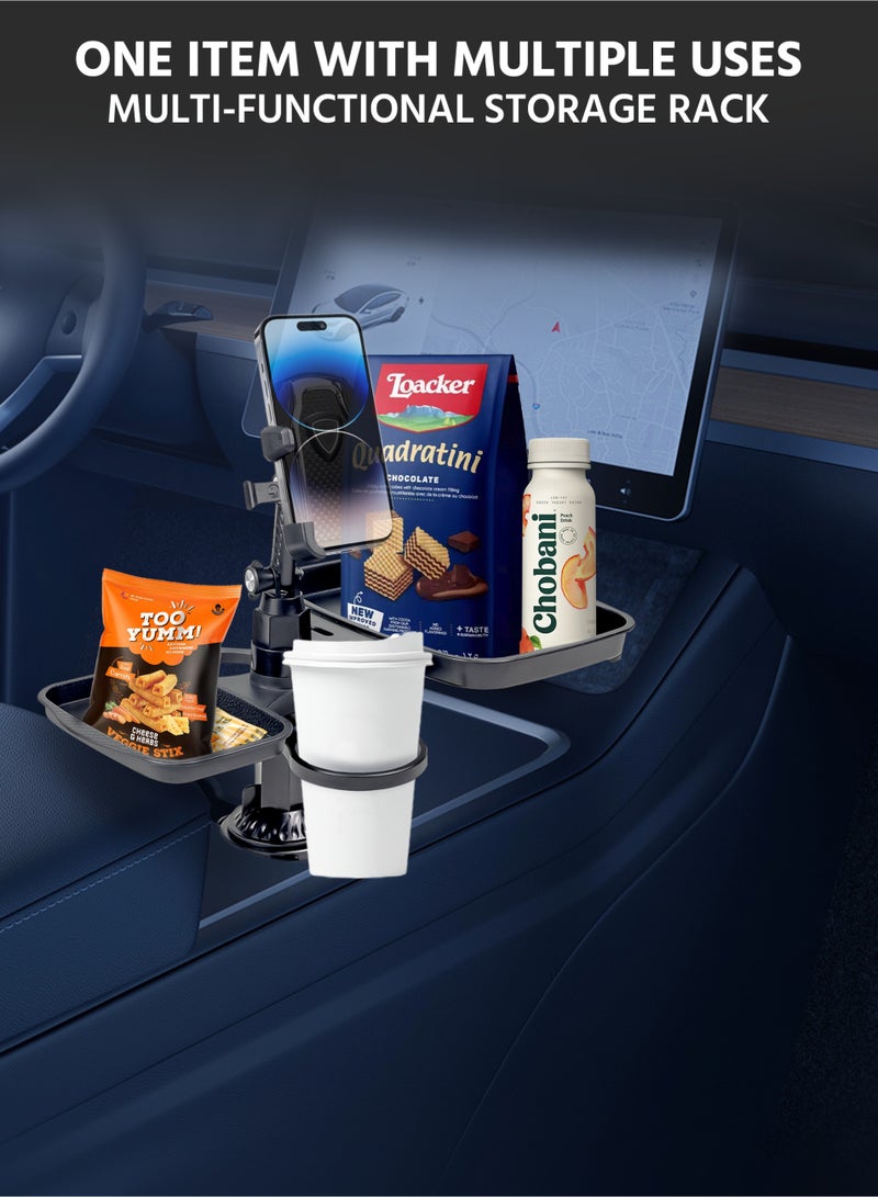 Mobile Holder For Car,Car Phone Holder with Cup Holder Expandable Base,2-in-1 Car Phone Holder  - Image 2
