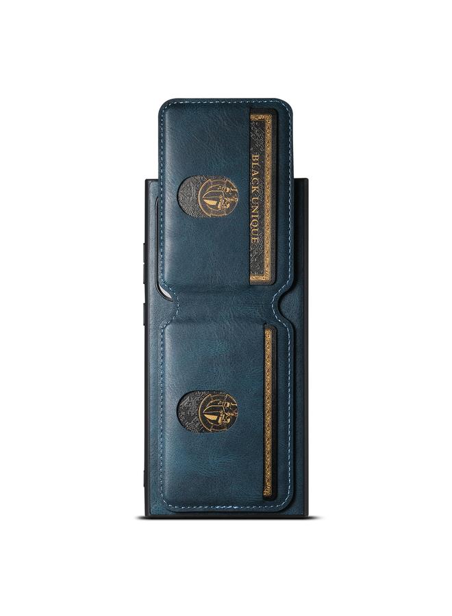 Suteni Case For Samsung Galaxy S22 Ultra 5G H02 Leather Wallet Stand Back Phone Case - Image 5