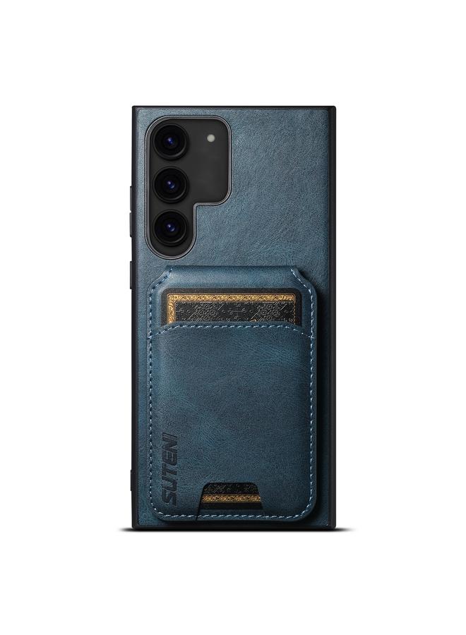 Suteni Case For Samsung Galaxy S22 Ultra 5G H02 Leather Wallet Stand Back Phone Case - Image 1