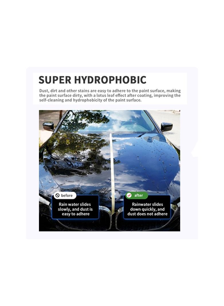 Generic 1-Bottle 50ML Car Paint Quick Coating Care,Nano Long Lasting Protection Hydrophobic Waterproof Spray,Crystal Liquid Polish Wax  - Image 4