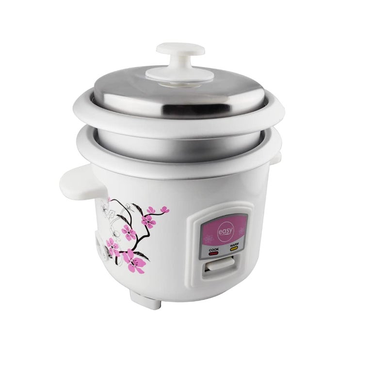 EASY Small Electric Rice Cooker RC 0.6 L with Free Aluminum Additional Bowl and 2 Year Warranty (Ideal for 1 to 2 Person) | No Cooking Plate Required - Image 3