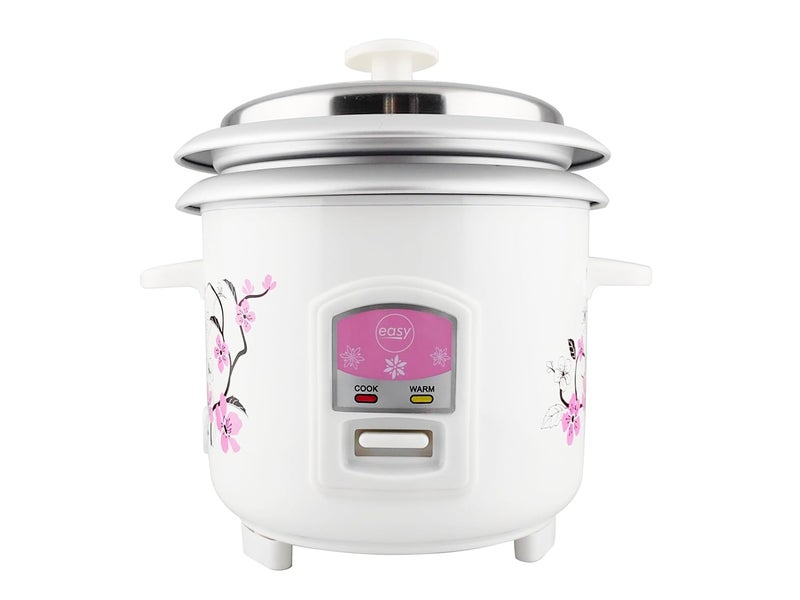 EASY Small Electric Rice Cooker RC 0.6 L with Free Aluminum Additional Bowl and 2 Year Warranty (Ideal for 1 to 2 Person) | No Cooking Plate Required - Image 1