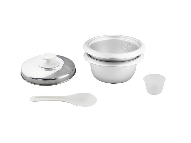 EASY Small Electric Rice Cooker RC 0.6 L with Free Aluminum Additional Bowl and 2 Year Warranty (Ideal for 1 to 2 Person) | No Cooking Plate Required - Image 5