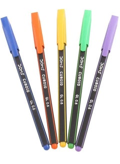 DOMS 50-Piece Cubiod Ballpoint Pen 0.6mm Tip Blue Ink  - Image 2