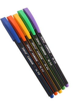 DOMS 50-Piece Cubiod Ballpoint Pen 0.6mm Tip Blue Ink  - Image 3