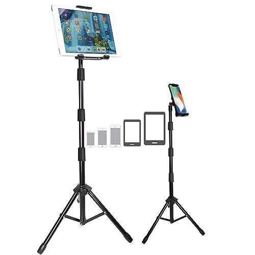 BROLAVIYA Multi-Direction Tripod Floor Stand fit for 4'-11' Diagonal inch Device, Compatible with iPad Galaxy Ipad, Tablet, Mobile PCs - Image 1