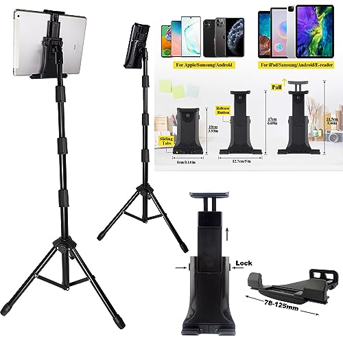 BROLAVIYA Multi-Direction Tripod Floor Stand fit for 4'-11' Diagonal inch Device, Compatible with iPad Galaxy Ipad, Tablet, Mobile PCs - Image 5