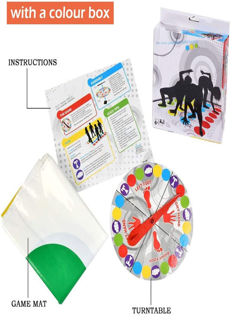 Generic - Twister Game, Floor Mat Game with Spinner, Funny Balance Games Pad, Skill Games, Team Games, Family Games, Funny Games Party Picnic Outdoor Sport, Classic Board Game Indoor Outdoor Game - Image 1
